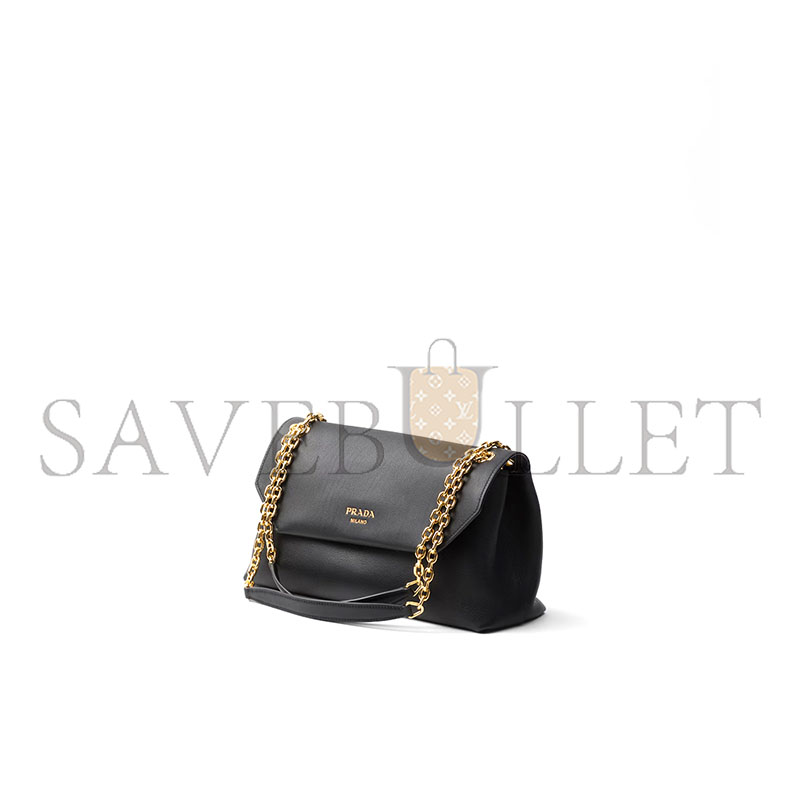 Pra*a doux medium leather shoulder bag 1bd371 (29*16*9.5cm)